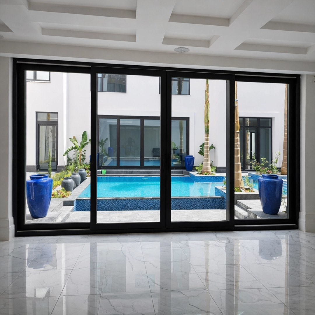 أبواب خارجية للفلل UPVC عالية العزل