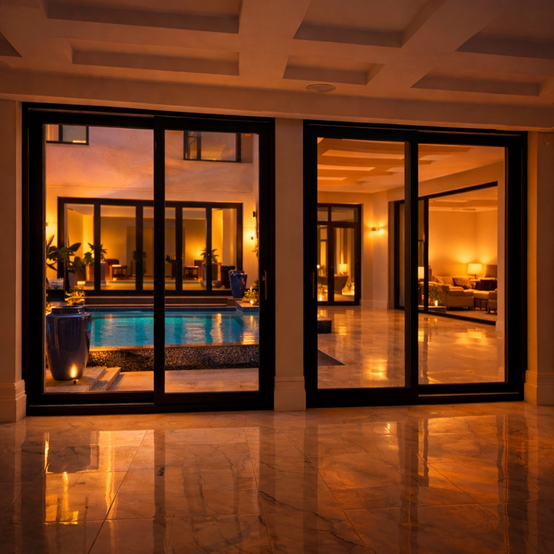 أبواب خارجية للفلل UPVC عالية العزل - الصورة 2