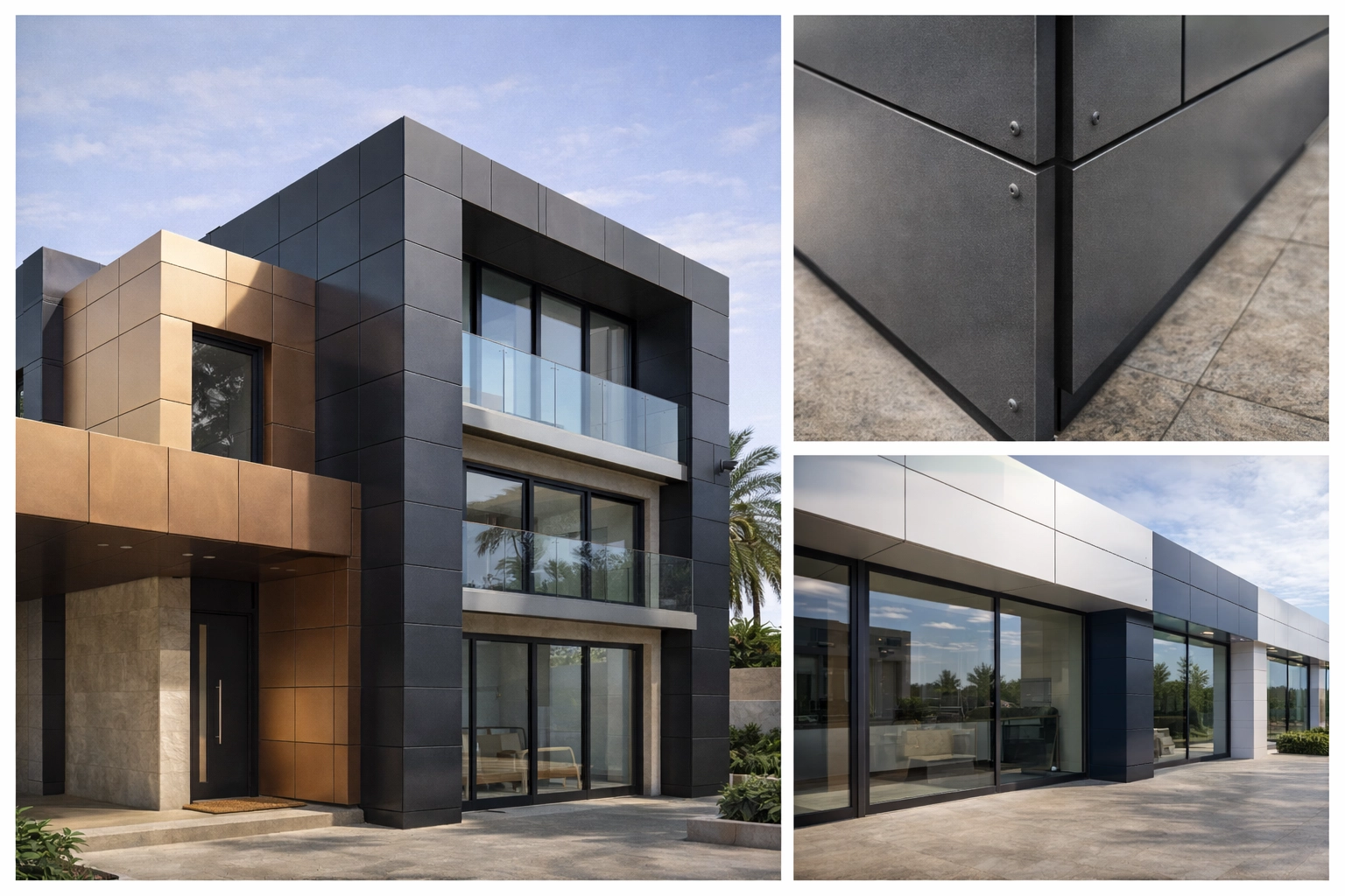 الكلادينج المعدني والألمنيوم .