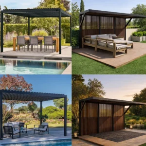 برجولات ومظلات خارجية بتصاميم عملية وعصرية