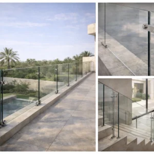 درابزينات زجاجية بتصميم أنيق وآمن