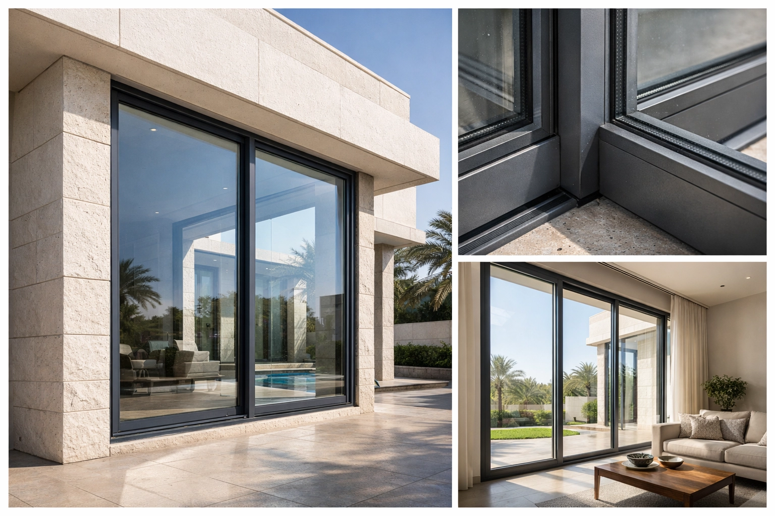 نوافذ المنيوم حديثة